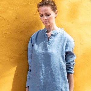 notPERFECTLINEN FRENCH BOYFRIEND shirt/dress S/M